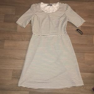 Black and White Striped Dress